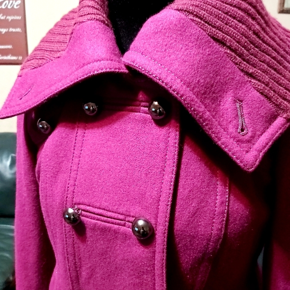 Delia's Fuschia Peacoat - Picture 9 of 11